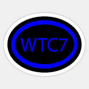 WTC7 Blue Sticker